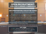 Planning Commission Open Recruitment 