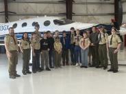 Boyscouts at the Madras Municipal Airport